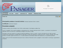Tablet Screenshot of pasager.ro